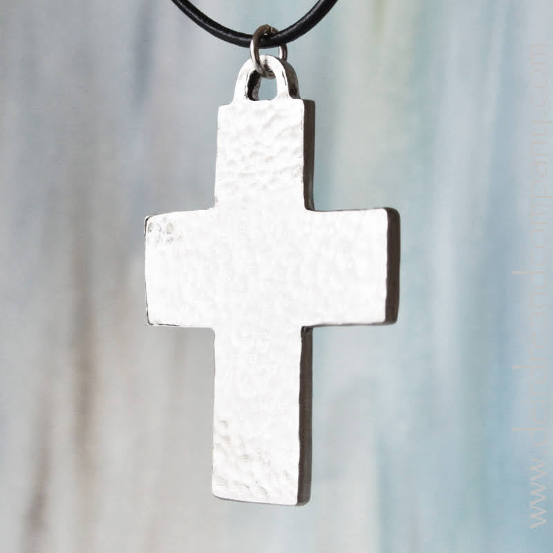Unity Cross Necklace in Pewter
