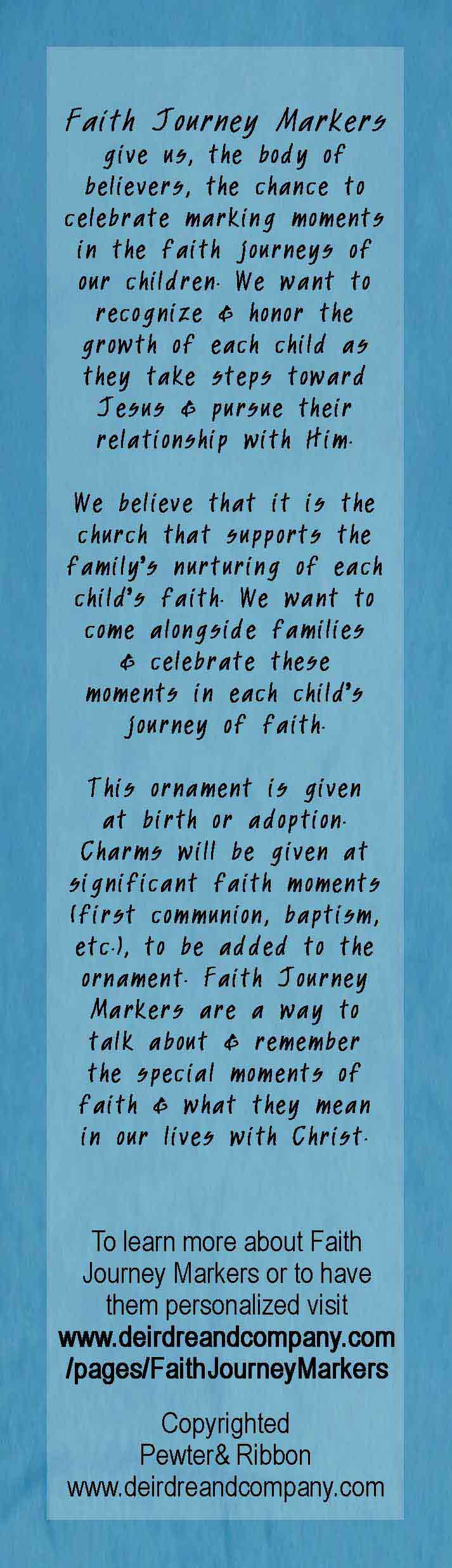 Faith Journey Marker Ornament Set