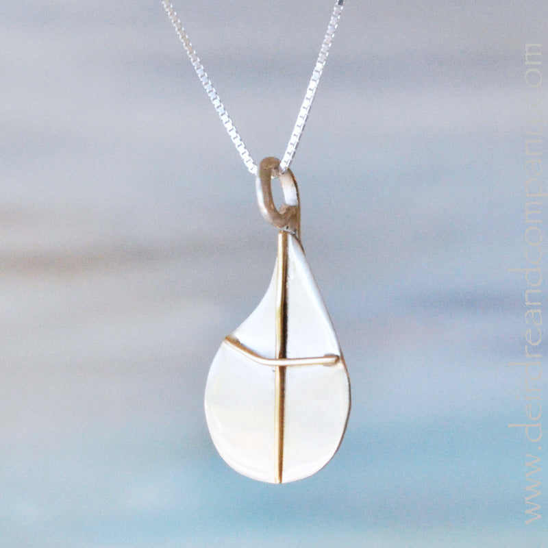 Handmade Christian Jewelry ~ Water of Life Cross Necklace