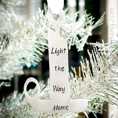 Light the Way Home Pewter Ornament