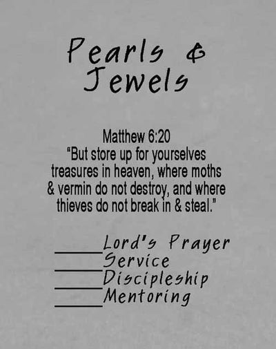 Faith Journey Marker Pearls and Jewels