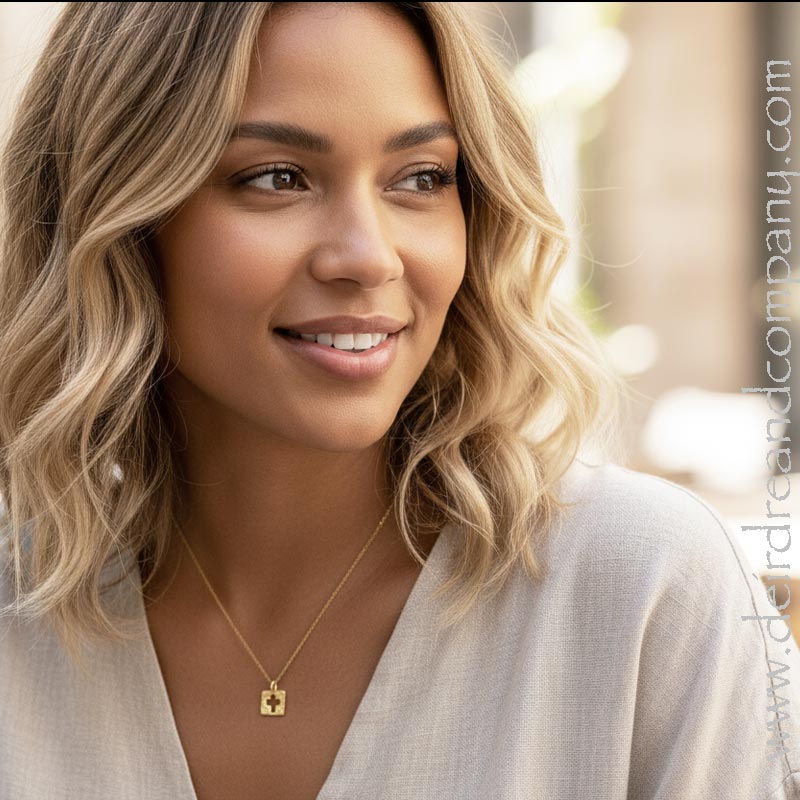 Be Amazed by Grace Gold Cross Necklace