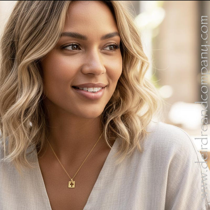 Be Amazed by Grace Gold Cross Necklace