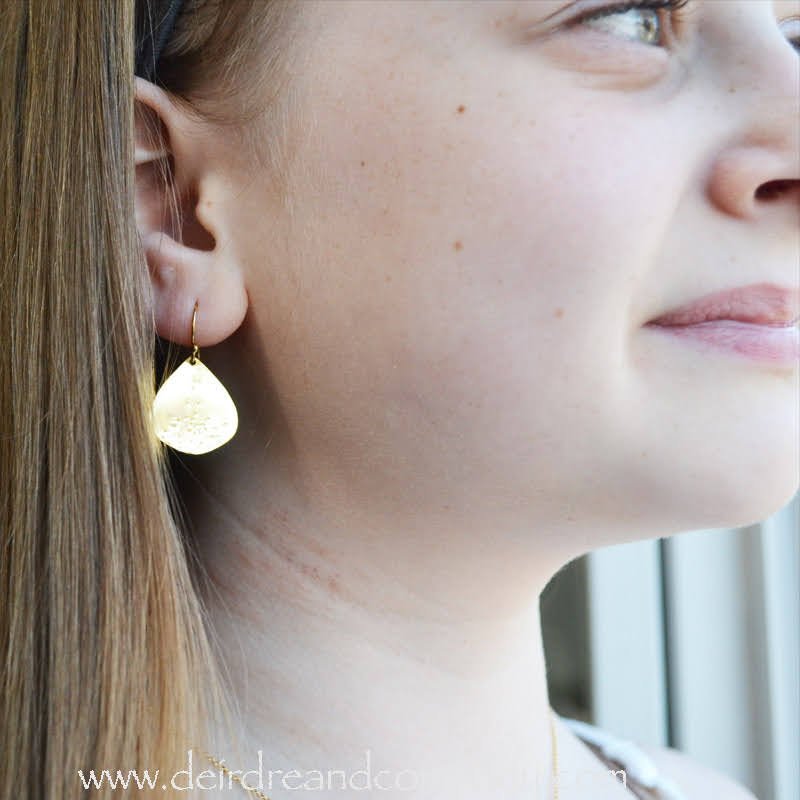 Petal Earrings in Sterling Silver or Gold