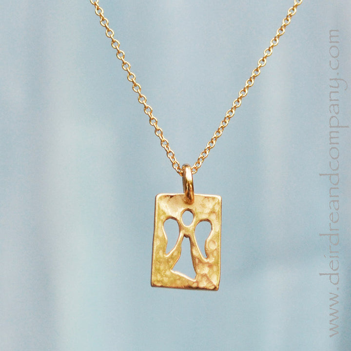 Guardian Angel Necklace in Gold