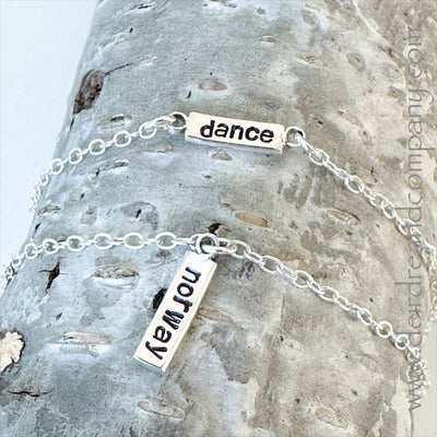 Itty Bitty Bracelets with Couple Dancers Words