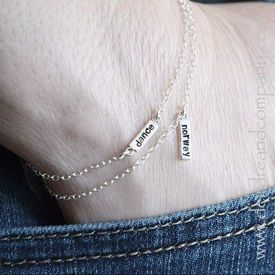 Itty Bitty Bracelets with Couple Dancers Words