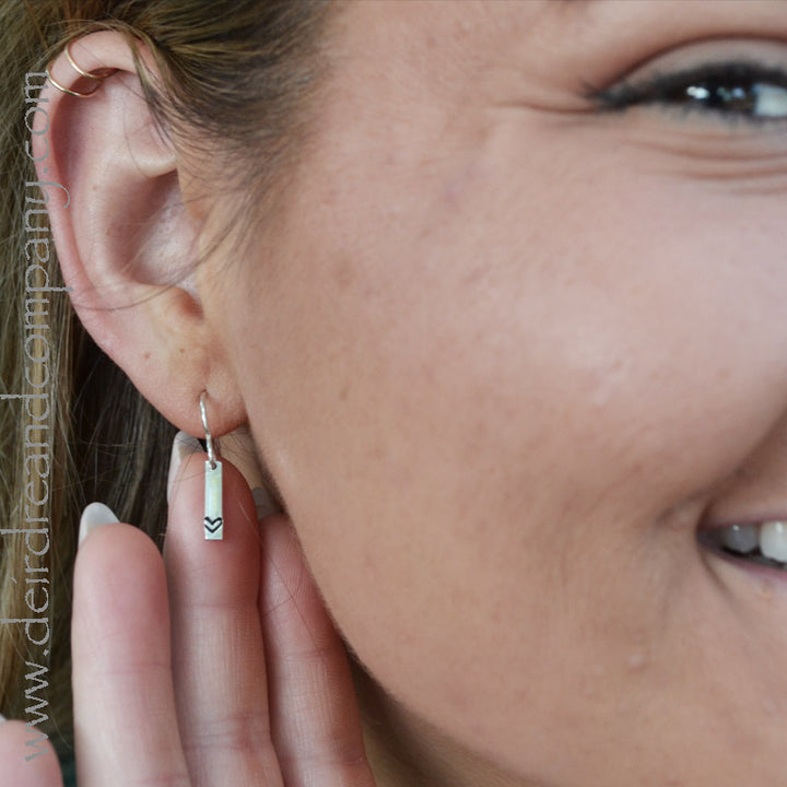 Little Blessing Bar Earrings