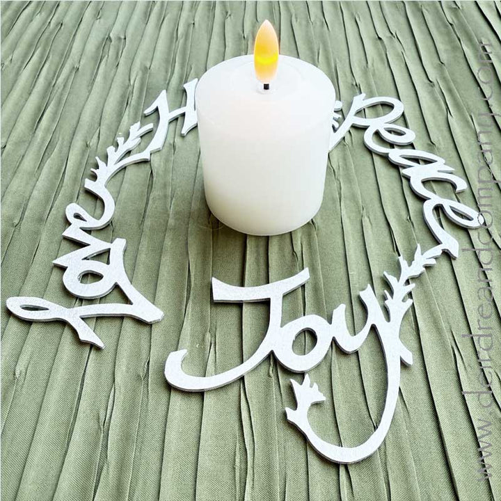 Love Hope Peace Joy Wreath