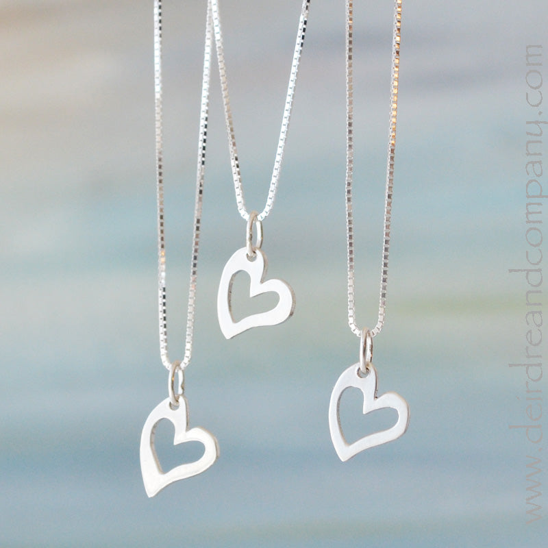 Love Always Heart Necklace in Silver