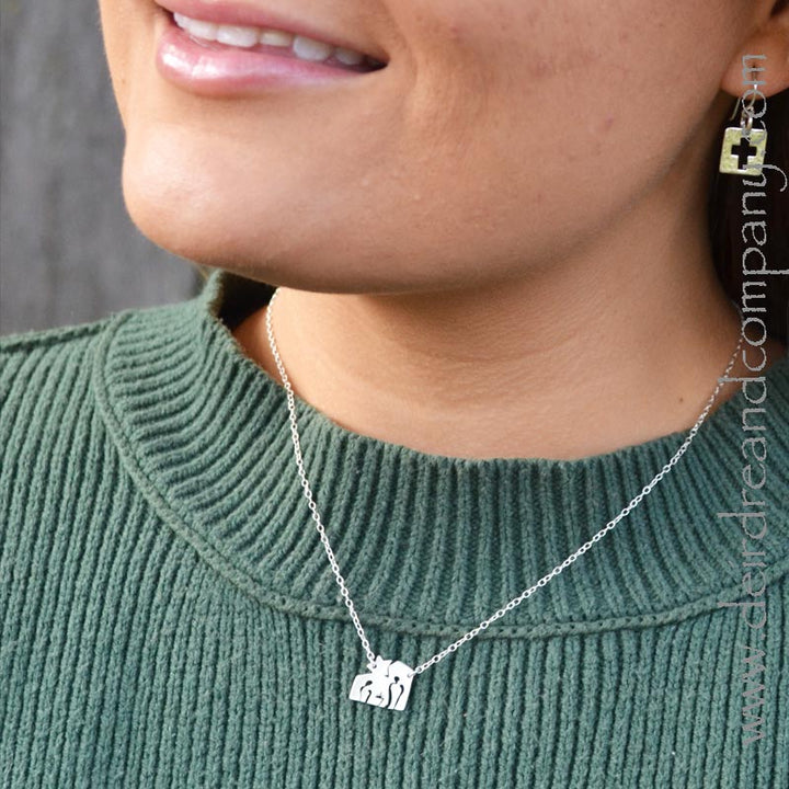 Nativity Necklace in Sterling Silver or Gold