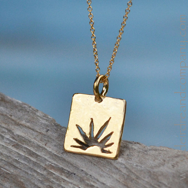 New Mercies Sun Necklace in Gold