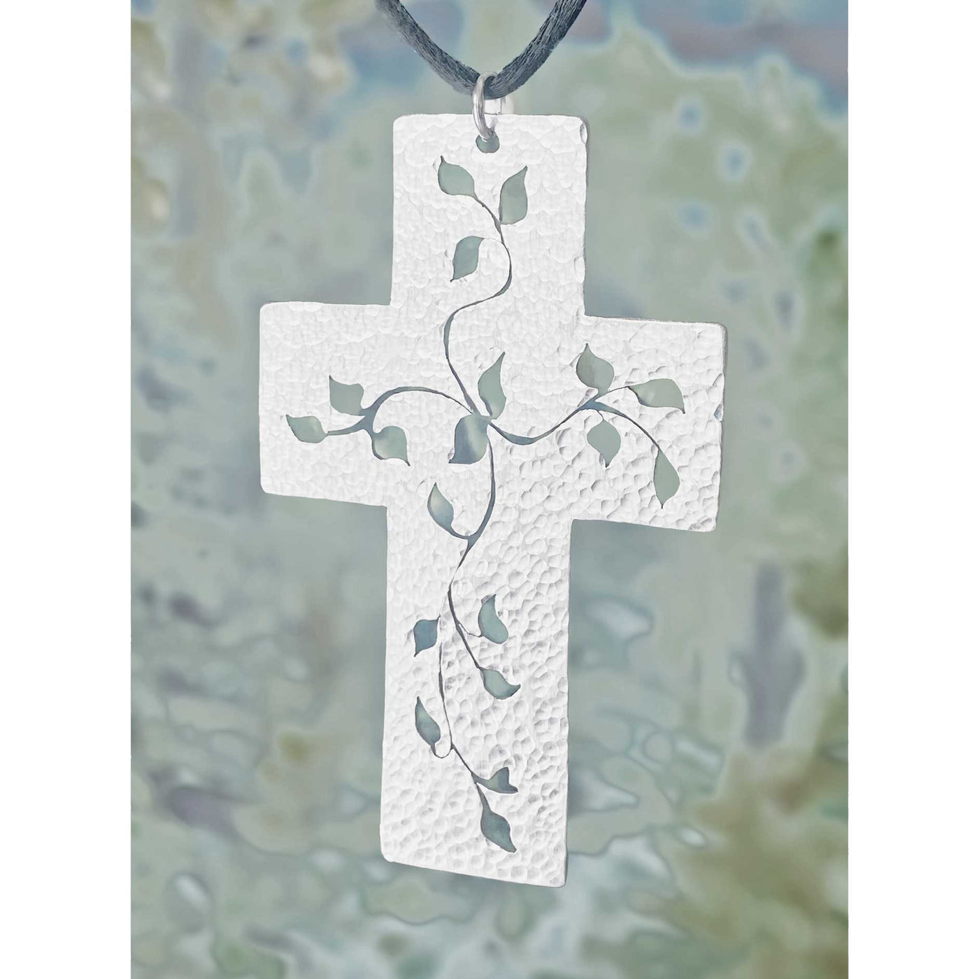 pectoral-cross-necklace-with-vine-cut-out-in-silver