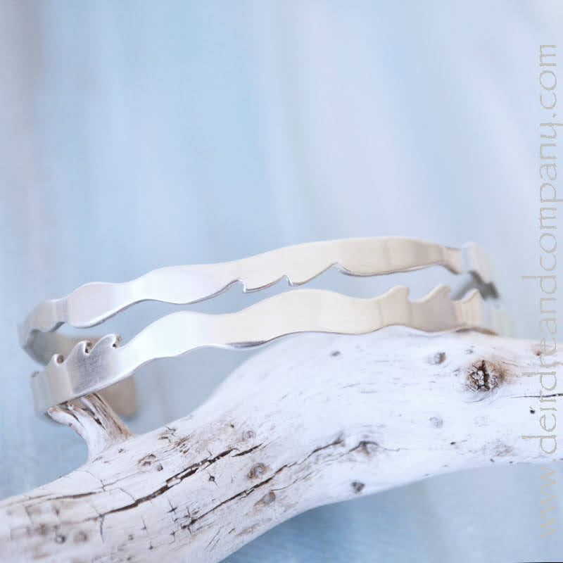 Waves Cuff Bracelet in Sterling Silver
