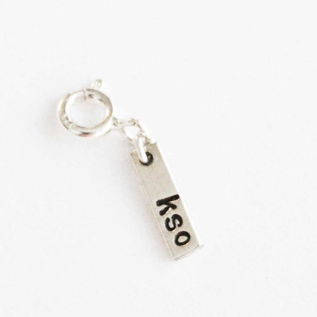 We've Got Your Back Charm in Sterling