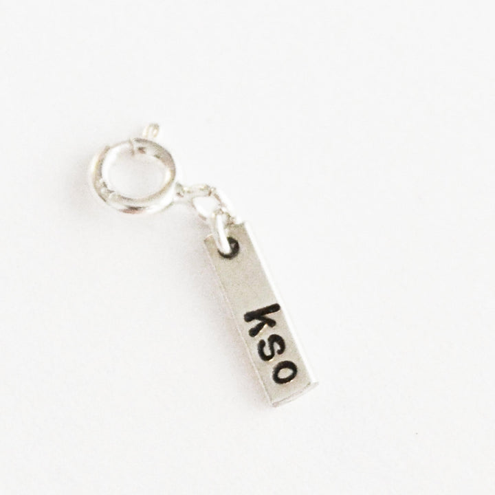 We've Got Your Back Charm in Sterling