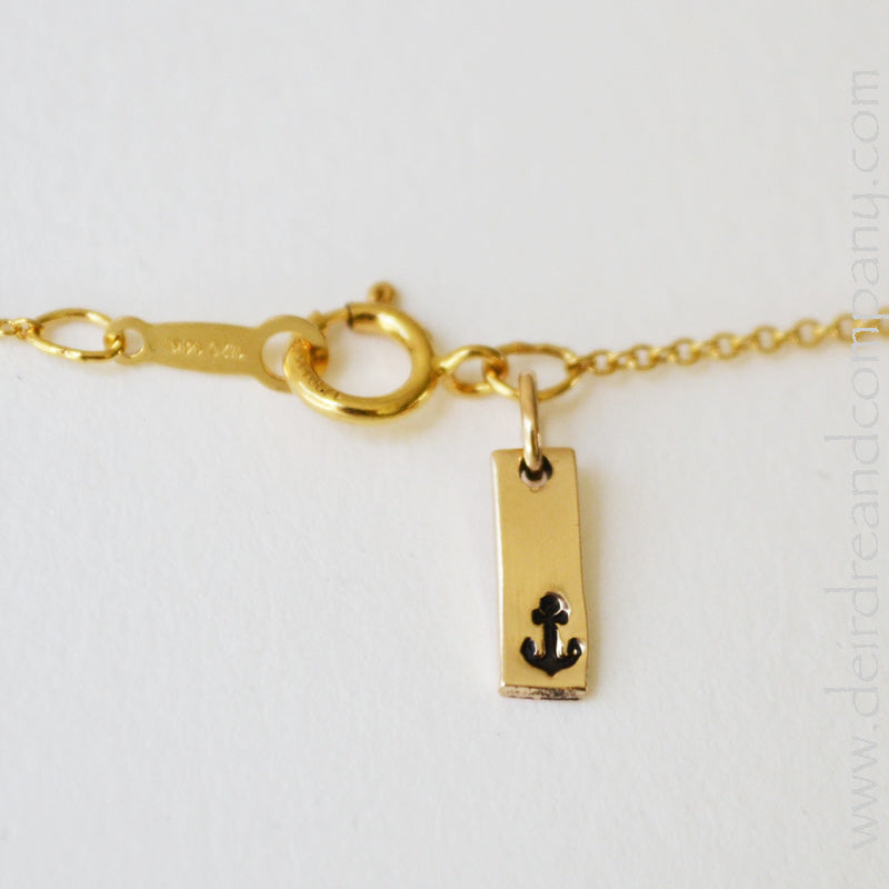 We've Got Your Back Charm in Gold