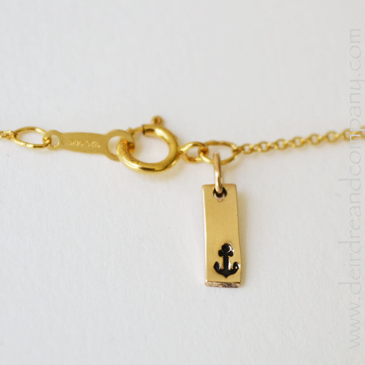 We've Got Your Back Charm in Gold