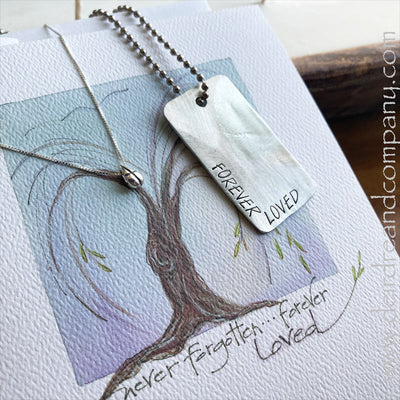 bereavement-care-package-including-greeting-card-forever-loved-dog-tag-and-droplet-necklace