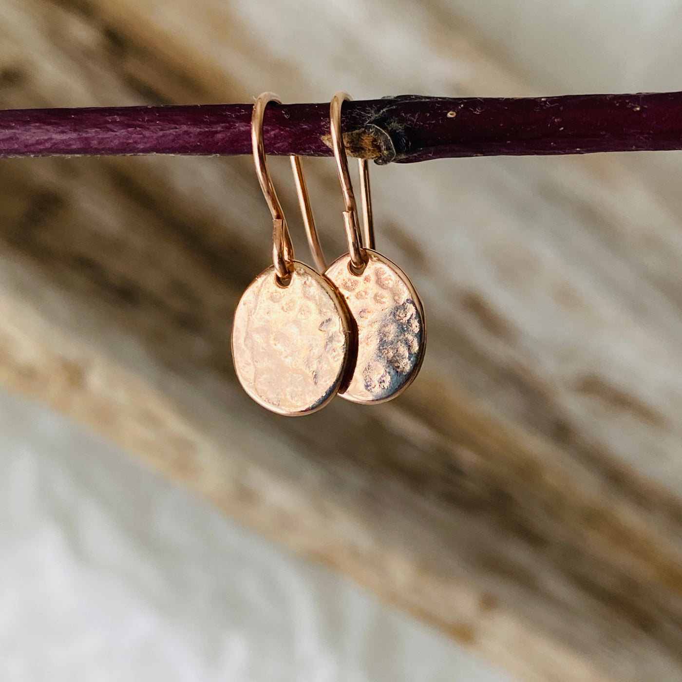 Live Simply Earrings in Rose Gold