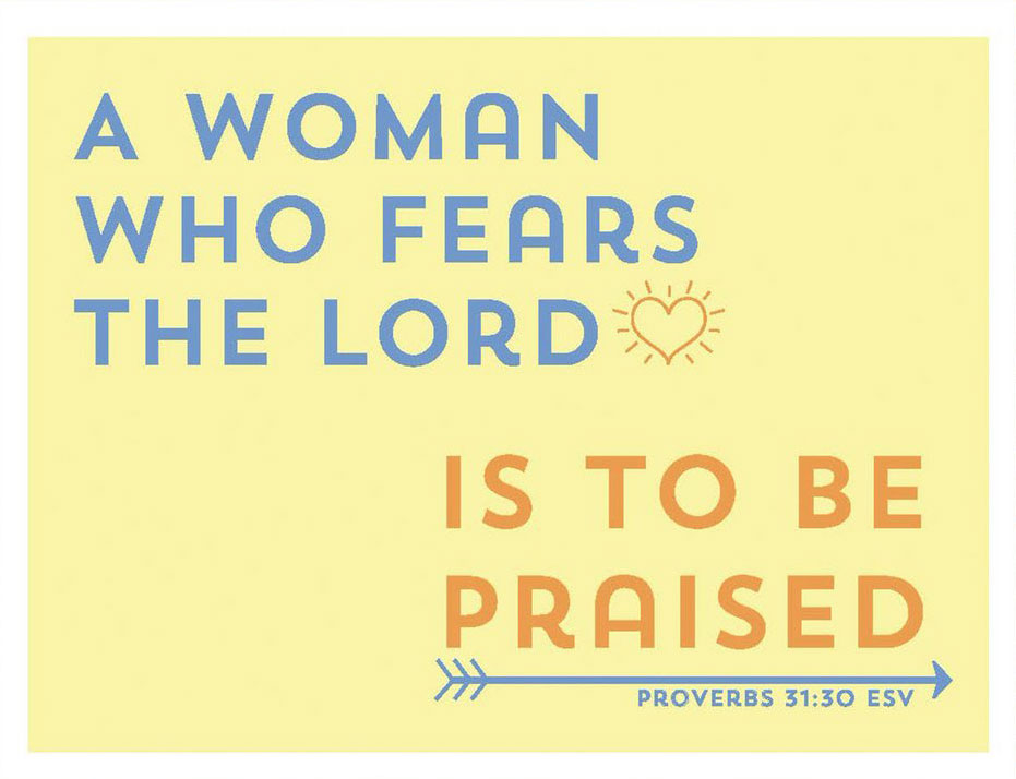A Woman Who Fears the Lord Greeting Card
