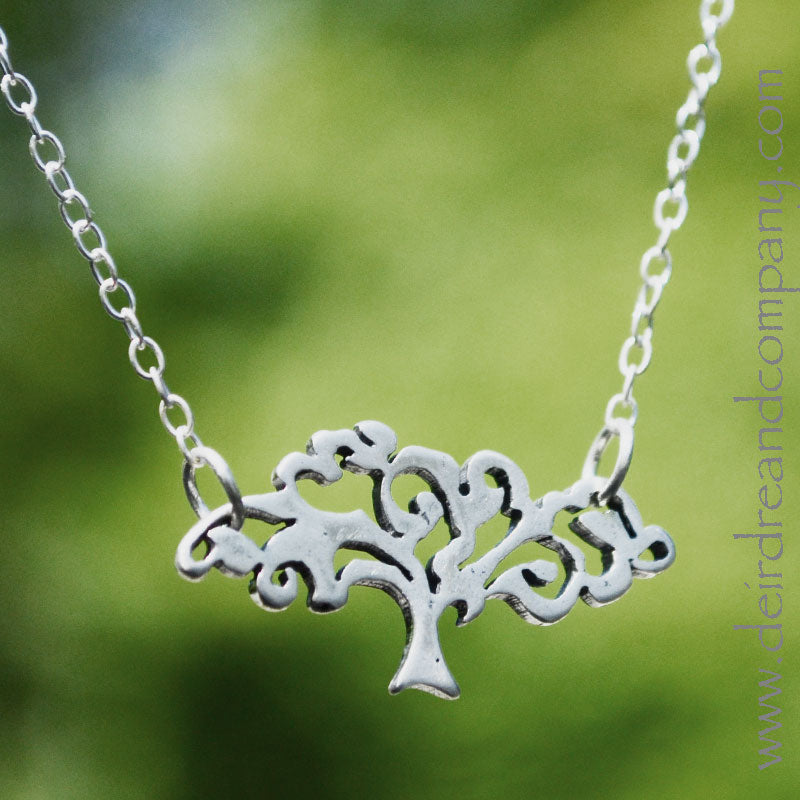 Dei's Ciduous Tree Necklace in Silver