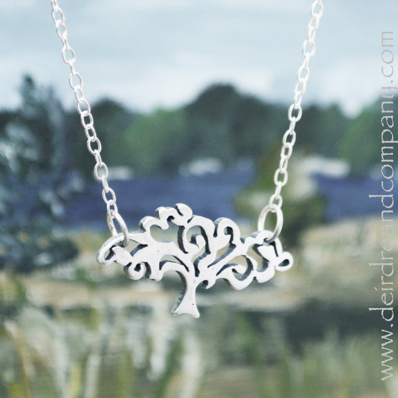 Dei's Ciduous Tree Necklace in Silver