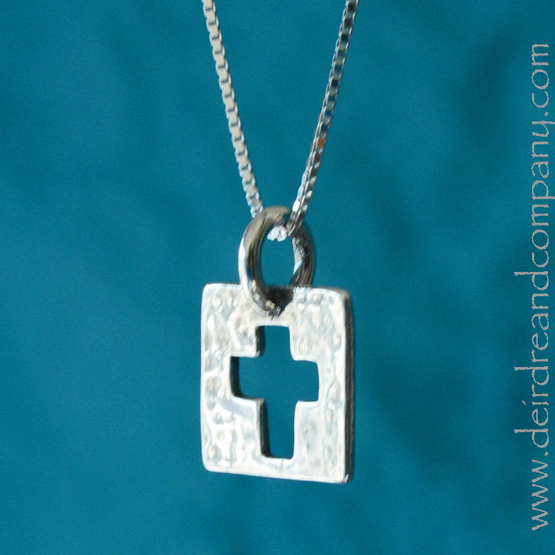 Cut-Out-Cross-Necklace-Sterling