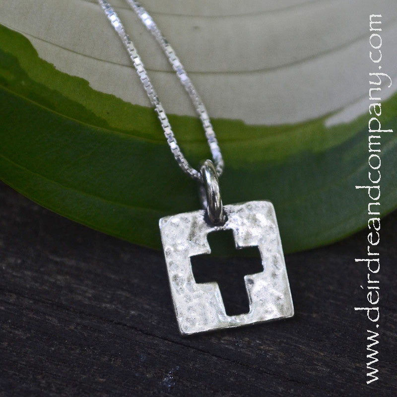 Cut-Out-Cross-Necklace-Sterling