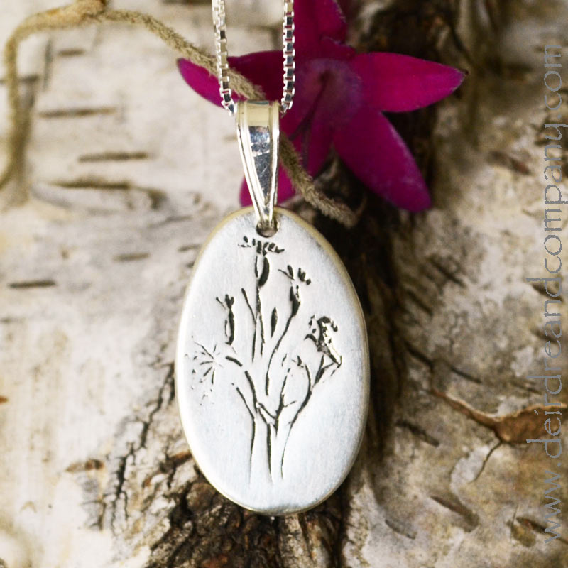 Bouquet-of -Wildflowers-Necklace-in-sterling
