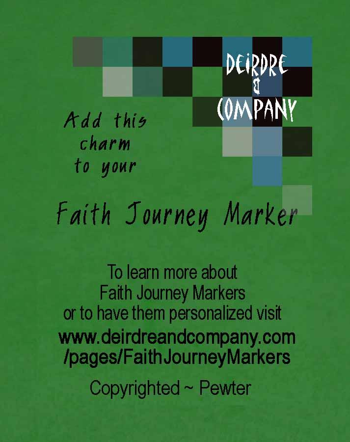 Faith Journey Marker Ichthus in Pewter