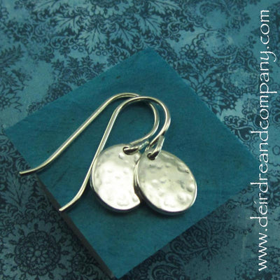 hammered-circle-earrings-in-sterling-silver-live-simply